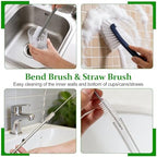 19Pcs Crevice Cleaning Brush Set,Hard Bristle Gap Scrub Tools - Image 2
