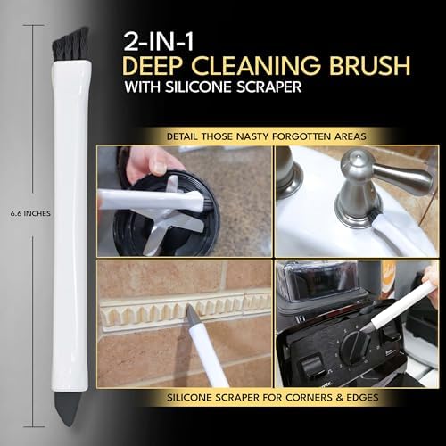 Grout Cleaning Brushes Set (3 Pcs) Deep Cleaner Multi-Purpose Stiff Bristle Brush, Cleaning Toothbrush for Cleaning Corners, Spaces, Tile, Shower, Window & Door Track, Floor, Juicers and Tight Spaces - Image 6