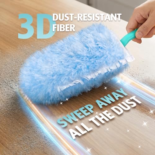 60 Count 360° Dusters Refills for Swiffer Duster with 2 Upgrade Hands - Image 3