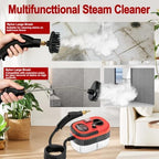 Steam Cleaner, Portable Pressurized Steamer for Cleaning with 14pcs Accessories, 6-Level Adjustable and 15s Heat-Up, Handheld Steam Cleaner for Home, Tile, Dirt, Grout, Grease, Car Detailing(Red) - Image 5