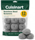 Cuisinart Stainless Steel Wool Scrubber, 12-Pack, Heavy Duty by BestBrands