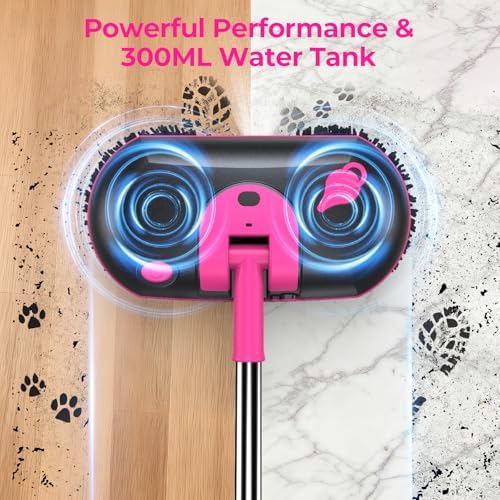 Cordless Electric Spin Mop, 300ML Powerful Floor Cleaner with Sprayer - Image 3