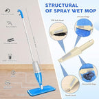 Spray Mop for Floors Cleaning: Hardwood Floor Mop Microfiber Wet Dust Mops - Image 3