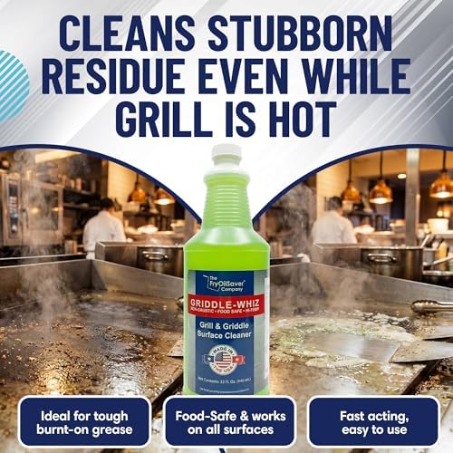 Flat Top Griddle Cleaner, Non-Caustic, Non-Toxic, Made In USA, 32 Fl Oz - Image 2