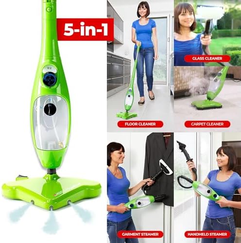 H2O X5 Dual Blast Steam Mop & Handheld Steam Cleaner | 5-in-1 Floor Steamer | Forward-Blast Mop Head for Edges & Tough Messes | Hardwood, Tile & Laminate Cleaner - Image 3