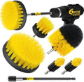 Holikme 6Pc Drill Brush Set - Soft Bristles with Extension for Home Clean by Holikme
