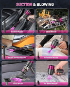 Handheld Car Vacuum Portable Cordless, 15000PA Powerful Mini Vacuum Cleaner - Image 4
