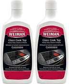 Glass Cooktop Heavy Duty Cleaner and Polish - 20 Ounce - Non-Abrasive No Scratch Induction Glass Ceramic Stove Top Cleaner and Polish (20 Oz Single (2-Pack)) by Weiman