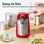bella Electric Can Opener and Knife Sharpener, Red - Image 3
