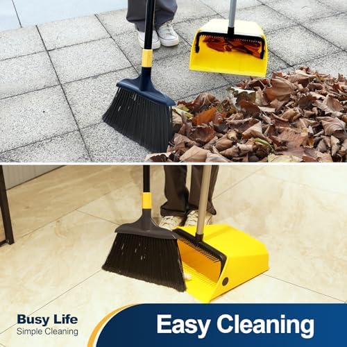 Yocada Large Commercial Dustpan with Comb, Upright Heavy Duty Dust Pan - Image 4