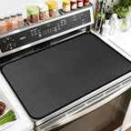30"x21" Black Fireproof Electric Stove Cover, Glass Cooktop Protector by ZCHLPTZUP
