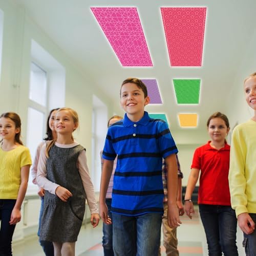 6pcs Classroom Fluorescent Magnetic Light Covers 2x4 FT Bright Geometric - Image 6