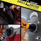 Drill Brush Attachment for Car Detailing & Washing, Wheels, Mats & Rugs - Image 2