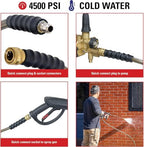 Simpson 50ft, 3/8" 4500 PSI Monster Cold Water Pressure Washer Hose, 41028 - Image 3