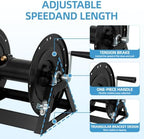 Pressure Washer Hose Reel 3/8"x350ft, 5000PSI, A-Frame with Brake & Lock - Image 3
