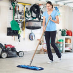 Nine Forty 36" Premium Nylon Dust Mop with Wood Handle - Heavy Duty Mop Head for Industrial, Commercial, and Residential Cleaning - Dry Floor Duster for Hardwood Surfaces and Commercial - Blue - Image 6