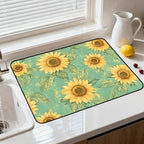 Electric Stove Top Cover - Heat Resistant Floral Stove Cover & Stove Top Protector, Reusable, Easy to Clean, Stylish Home Upgrade. (Sunflower Mint Green, 28"L x 20"W) - Image 2