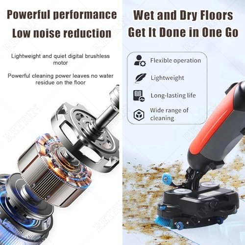 Commercial Floor Scrubber Machine, Electric Buffer Polisher, 3-in-1 - Image 7