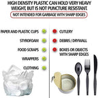 Aluf Plastics 55-60 Gallon Trash Bags - (Commercial 150 Pack) - Source Reduction Series Value High Density 22 Micron Gauge (equiv) - Intended Multipurpose - Image 4