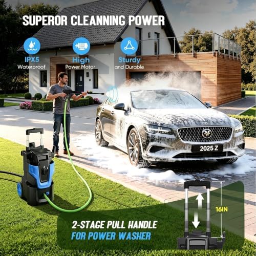 Heavy Duty 5000PSI Electric Pressure Washer,Power Washer Electric Powered - Image 4