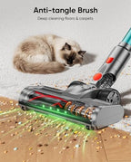 Cordless Vacuum Cleaner, 80Mins 650W/60KPA Self-Standing Vacuum Cleaners for Home, Stick Vacuum with Anti-Tangle Brush, LED Screen, Rechargeable Vacuum for Floor/Carpet/Pet Hair - Image 5