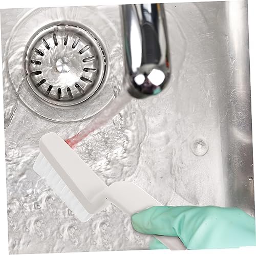 Ipetboom 2pcs Grout Cleaning Brush with Handle PP Bristle Scrubber for Tile Floor Baseboard Shower Tool for Home Maintenance - Image 2