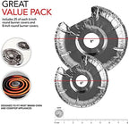 Round Electric Stove Burner Covers (50 Pack) 6 Inch and 8 Inch Disposable Stove Top Aluminum Foil Bib Liners, to Keep Kitchen Range Clean from Oil and Food Drips, Stock Your Home - Image 2