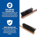Carlisle FoodService Products 4577200 Carbon Steel Bristle Pizza/BBQ Oven Brush, 39" Overall Length - Image 2