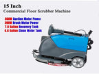 Commercial Floor Scrubber Machine with 15" brushes, Upgrade Automatic Water Flow, 180 Degree Rotation, floor scrubbing, floor cleaner machine - Image 4