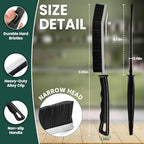 Crevice Cleaning Brush Set 3Pcs Hard Bristle Tools for Narrow Spaces - Image 2