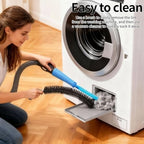 Dryer Vent Cleaner Kit - Universal Vacuum Hose Attachment & Lint Brush, Effectively Clean Clogged Dryer Ducts, Fit Most Vacuums for Dryer, Refrigerator Coils & Behind Appliances (Black) - Image 4