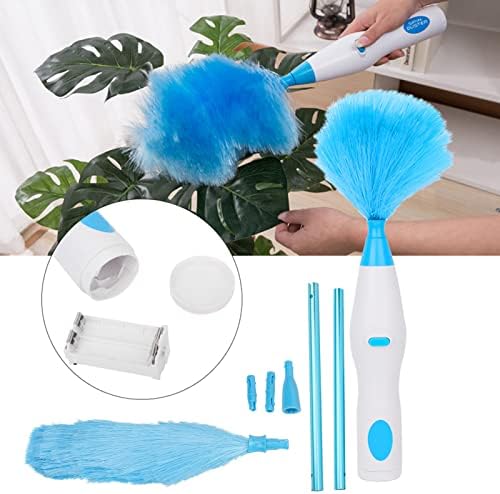 Electric Duster, 180-Degree Rotating Microfiber Cleaning Brush, Battery Operated Electrostatic Duster for Home, Window Blinds, Furniture, Car, Computer and Floor - Image 6
