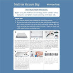 Foam Mattress Vacuum Bag with Blue Zipper & 4 Straps, Twin/Twin XL - Image 5
