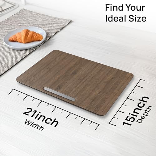 Ibyx Appliance Slider, Sliding Tray for Coffee Maker, 21 x 15 in, Brown - Image 3