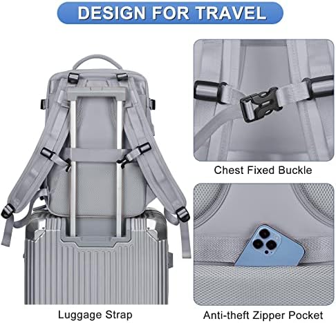 Large Personal Item Travel Backpack For Women Men Airline Approved Carry On Backpack Flight Approved Waterproof Sports Luggage Backpack Casual Daypack Small Hiking Backpack - Image 7