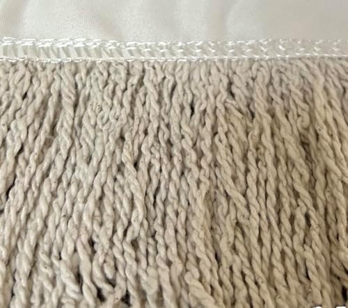 Industrial Dust Mop Kit – Includes 48 Inch White Twisted Closed Loop Mop Head, Wood Handle, and Heavy-Duty Wire Frame – Commercial Grade for Janitorial & Facility Cleaning - Image 6
