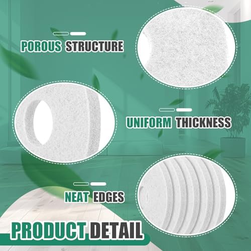 Teenyyou 5 Pcs 12" Cleaning Orbiter Pads Commercial Floor Buffer Pads Hardwood Floor Maintenance Scrubber Polisher Cleaning and Stripping for Orbiter Machine (White) - Image 4