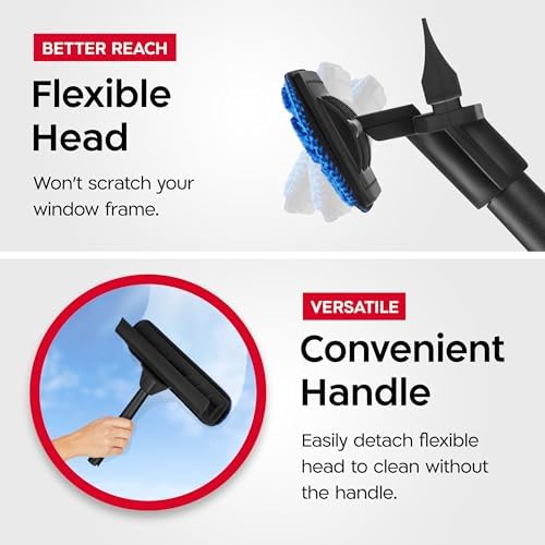 Tyroler Windows Washing Kit with Extension Pole | 12"-80" 5-Part Handle - Image 5