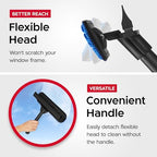 Tyroler Windows Washing Kit with Extension Pole | 12"-80" 5-Part Handle - Image 5