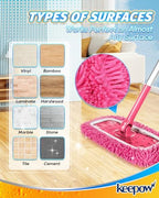 KEEPOW Reusable Microfiber Mop Pads Compatible with Swiffer Sweeper - Image 5