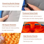 20 Feet High Reach Wall Duster - Chenille Microfiber Cleaning Head Wall Mop with 3-14 ft Spliceable Pole | Wall Cleaner for Roof Car Home Walls and High Ceilings | Washable Cleaning Cloth - Image 4