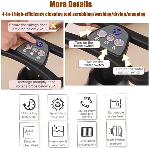Wireless 360° Steering Walk-Behind Floor Scrubber - Image 6