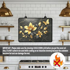 Gold Lotus Butterfly Floral Stove Top Cover for Electric Stoves - Image 4
