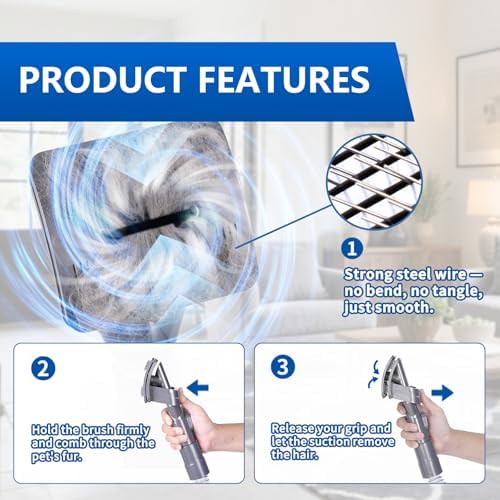 Pet Grooming Kit Compatible with Dyson V7 V8 V10 V11 V15 Vacuum Cleaner - Image 4