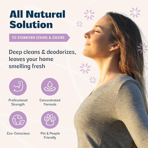 Urine B-Gone, Professional Enzyme Odor Eliminator & Pet Stain Remover, Human, Cat & Dog Urine Cleaner, Effective on Laundry, Carpets & More, Lavender Scent, 1 Gallon (Pack of 2) - Image 5