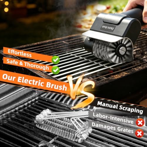 Electric Grill Brush,Cordless Rechargeable BBQ Cleaner - Image 3