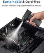 Compressed Air Duster - Electric Air Duster Super Power 130000RPM, 3-Gear Adjustable Mini Duster Blower with Fast Charging, Air Duster Rechargeable for Computer, Keyboard Cleaner, House, Outdoor, Car - Image 2