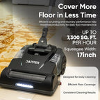 Battery Powered Walk Behind Mini Automatic Floor Scrubber Machine – Compact & Portable, 14” Cleaning Width, 75-Minute Runtime, 350 RPM – Ideal for Small Commercial Spaces, Offices, Retail & More - Image 3