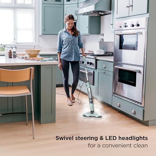 Shark Steam & Scrub Steam Mop, All-in-One Hard Floor Cleaner, Grey, S8001 - Image 6