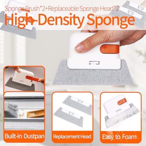 11PCS Window Track Cleaning Tool - Deep Clean Groove Gap Cleaning Brush Kit - Image 2